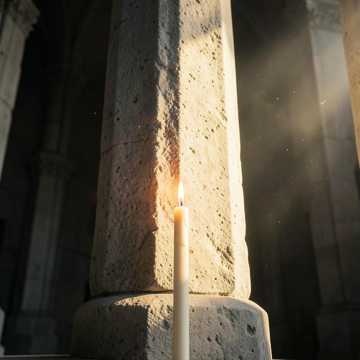 Stone And Candle 1